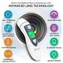 iProven DMT-489 Forehead and Ear Thermometer - Digital Infrared No Contact Thermometer for Adults, Kids and Baby - FSA or HSA Eligible - Color Fever Alarm - 1 Second Temporal, Head and Ear Readings