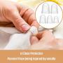 Anti-slip Silicone Fingertip Protectors Guitar Finger Guards 5 Sizes Finger Protection Covers Caps for Stringed Instruments Guitar Mandolin Bass Counting Sewing, 5 Sizes (Transparent)