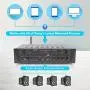 500W Karaoke Wireless Bluetooth Amplifier - 4 Channel Stereo Audio Home Theater Speaker Sound Power Receiver w/ AUX IN, FM, RCA Subwoofer Speakers OUT, USB, Microphone IN w/ Echo - Pyle PTA44BT 500W Karaoke Wireless Bluetooth Amplifier - 4 Channel Stereo Audio Home Theater Speaker Sound Power Receiver w/ AUX IN, FM, RCA Subwoofer Speakers OUT, USB, Microphone IN w/ Echo - Pyle PTA44BT