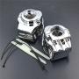 HTTMT MT265-008-CD Chrome Switch Housing Cover Compatible with 2009-2012 Harley Davidson Tri Glide Ultra Classic FLHTCUTG