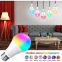 Smart Light Bulb E26 9W WiFi Color Changing LED Bulbs Work with Alexa Google Home, Tunable White 2700-6500K Dimmable RGB Lighs Bulb, A19 900Lm, No Hub Required (3 Pack)
