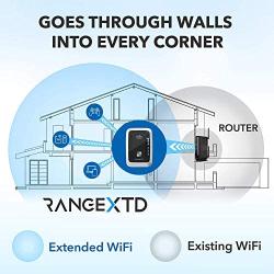 RANGEXTD WiFi Range Extender - WiFi Booster to Extend Range of WiFi Internet Connection | WiFi Signal Booster for Up to 10 Devices | Internet Booster & WiFi Repeater | Speed 300 Mbps | 2.4 GHz Band