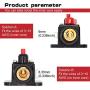 2 pcs 30A Audio Inline Circuit Breaker Reset Fuse 12V-24V DC, PowMr Reset Fuse Holder 30 amp with Manual Reset for Car Audio, Stereo Switch and Solar Inverter System