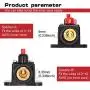 40A Audio Inline Circuit Breaker Reset Fuse Holder 12V-24V DC with Manual Reset and Installation Screws for Car Audio, Stereo Switch and Solar Inverter System