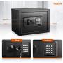 TACKLIFE Safe Box 0.5 Cubic Feet Digital Lock Box with Instruction Light for Money Safe Cash Jewelry Passport Gun Security-HES25A