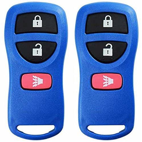 KeylessOption Keyless Entry Remote Control Car Key Fob Replacement for KBRASTU15, CWTWB1U733-Blue (Pack of 2)