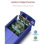 BESTEK 500W Power Inverter DC 12V to 110V AC Converter with 4.8A Dual USB Car Charger ETL Listed (Blue)