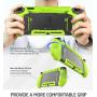 Mumba Dockable Case for Nintendo Switch, [Blade Series] TPU Grip Protective Cover Case Compatible with Nintendo Switch Console and Joy-Con Controller (Green)
