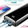 Bextoo Portable Charger Power Bank 30000mAh,Huge Capacity External Battery 2 USB Output & Input Ports USB-C Fast Charging Battery Pack Charger for iPhone Laptop Samsung Huawei