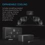 AC Infinity AIRPLATE T3, Quiet Cooling Fan System 6'' with Thermostat Control, for Home Theater AV Cabinets