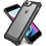 SUPBEC iPhone 6S Plus / 6 Plus Case with [ Screen Protector Tempered Glass x2Pack] Protective Phone Cover with Silicone PC+TPU Shockproof Rubber Heavy Duty Case for iPhone 6SPlus / 6Plus Case-Black