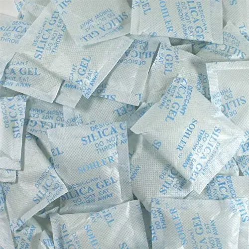 SOHLER 2 Gram Pack of 100 Silica Gel Desiccant Packets Drying Agent Moisture Absorber Dehumidifiers (Ship from USA)