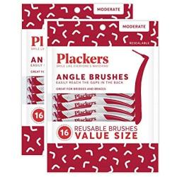 Plackers Interdental Brush RA, 16 Count (Pack of 2)