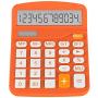 Helect Calculator, Standard Function Desktop Calculator, Orange