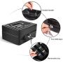 Oumij Cash Box with Combination Lock Safe Metal Money Box for Security Lock Box Digital Safe-Electronic Steel for Home, Business or Travel(Black)
