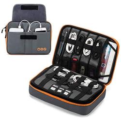 BAGSMART Universal Travel Cable Organizer Electronics Accessories Carry Bag for 9.7 inch iPad, Kindle, Power Adapter
