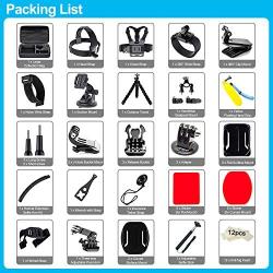 61 in 1 Action Camera Accessories Kit for GoPro Hero 9 8 7 6 5 4 Hero Session 5 Black Insta360 SJ4000 5000 6000 Xiaomi Yi DJI AKASO Campark Action Camera