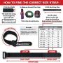 Reusable Cinch Straps 2'' x 20'' - 6 Pack, Multipurpose Strong Gripping, Quality Hook and Loop Securing Straps (Black)