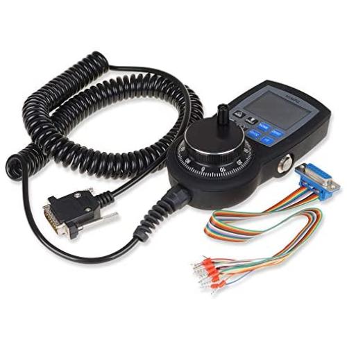 UCONTRO NVMPG CNC 6 Axis MPG Manual Pulse Generator 2.2 TFT Screen 5V DC with Handwheel & LCD RJ45 Serial Communication Protocol (MPG with Serial Port)