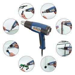 Steinel HL 2010 E Heat Gun, 1500 W power tool, ergonomically designed Heat Gun with LCD Display, 3 Stage Switch airflow and continuously variable temperature up to 1150°F, microprocessor controlled Heat Gun, 34850