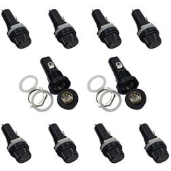 10Pcs/lot Panel Mount Screw Cap 6X30mm Fuse Holder Case Glass Tube Fuse For Radio Auto Stereo