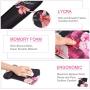 iLeadon Keyboard Wrist Rest Pad and Mouse Wrist Rest Support Mouse Pad Set, Non Slip Rubber Base Wrist Support with Ergonomic Raised Memory Foam for Easy Typing & Pain Relief, Adorable Peony Flower
