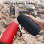 SANAG Portable Bluetooth Speaker, 360 HD Surround Loud Sound and Deep Bass, 25W Wireless Stereo Dual Pairing, IPX7 Waterproof, Bluetooth 5.0, Outdoor, Camping, 24-Hour Playtime Speaker（Black）