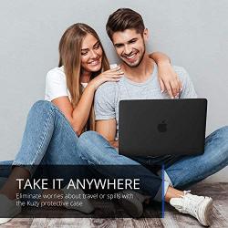 Kuzy Compatible with MacBook Pro 13 inch Case 2020 2019 2018 2017 2016 Release A2338 M1 A2289 A2251 A2159 A1989 A1706 A1708, Non-Slip, Fully Vented Plastic Hard Shell Cover for MacBook Pro, Black