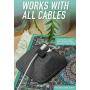 Smartish Cable Wrangler - Magnetic Cable Manager & Cord Organizer for Desk or Nightstand (Silk) - No. 2 Pencil Gray