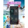 Mpow 097 Universal Waterproof Case, IPX8 Waterproof Phone Pouch Dry Bag Compatible for iPhone 12/12 Pro Max/11/11 Pro/SE/Xs Max/XR/8P/7 Galaxy up to 7'', Phone Pouch for Beach Kayaking Travel (2 Pack)