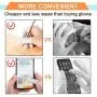 Kimihome Finger Cots Silicone, 550 PCS Medium Size Latex Finger Protector, Disposable Finger Cots for Electronic Repair, Handmade, Industrial Apply.