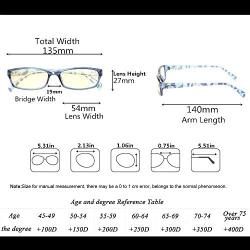 2 Pair Computer Glasses - Anti-blue glasses - Blue Light Blocking Reading Glasses for Women