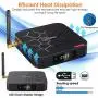 Android 9.0 TV Box, Pendoo X6 PRO Android TV Box 4GB RAM 32GB ROM, Dual-WiFi 2.4GHz/5GHz Bluetooth Quad Core 64 Bits 3D/4K Full HD/H.265/USB3.0 Android Box