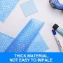 Fuxury Blue Anti-Static Bubble Cushioning Wrap Roll Air Bubble Roll 2 Rolls 72 Feet Total,Perforated Every 12'',Included 20 Fragile Sticker Labels for Packaging Moving Shipping Boxes Supplies