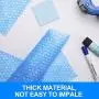 Fuxury Blue Anti-Static Bubble Cushioning Wrap Roll Air Bubble Roll 2 Rolls 72 Feet Total,Perforated Every 12'',Included 20 Fragile Sticker Labels for Packaging Moving Shipping Boxes Supplies