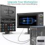 4K DisplayPort to HDMI Cable, WARRKY 6.2ft [ Gold-Plated Plugs, Aluminum Shell ] Uni-Directional 4K UHD High Speed DisplayPort(DP) to HDMI Cable Compatible for Lenovo, HP, DELL, GPU, AMD, NVIDIA, More