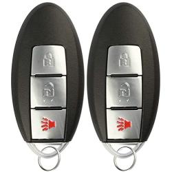 KeylessOption Keyless Entry Remote Car Key Fob for KBRASTU15, CWTWB1U733 (Pack of 2)