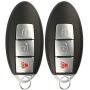 KeylessOption Keyless Entry Remote Car Key Fob for KBRASTU15, CWTWB1U733 (Pack of 2)