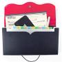 Receipt Organizer for Business,School,Office,Bank,Accordian File Folder for Check,Bill,Invoice,13 Pockets Expanding File Organizer(Red)