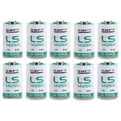 (10 PACK) Saft LS-14250 1/2 AA 3.6V Lithium (non Rechargeable)