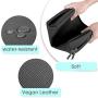 Large Vegan Leather Makeup Bag for Purse Travel Makeup Pouch Mini Cosmetic Bag for Women Girls