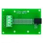 Electronics-Salon RJ9 4P4C Right Angle Jack Breakout Board, Terminal Block Connector.