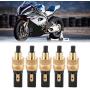 Gorgeri 5pcs Brake Light Switch, for BMW Ducat, Motorbike, ATV, Sport Dirt Pit, Electric Bike Interrupteur Moto, 6mm Copper Motorcycle Stoplight Tailight Front Rear Brake Clutch Switch Plug