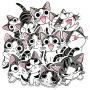 14 Pcs Cute Cartoon Stickers for Cheese Cat,Trendy Waterproof Vinyl Graffiti Stickers for Laptop Water Bottle Car Bumper Luggage Phone Laptop Bike Guitar,Stickers Pack for Girls Kids Teens Boys