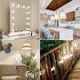 G25 Globe Light Bulb, LOHAS Vanity Round Light Bulb 9W=60W, 800LM, Daylight 5000K, E26 Base LED Bulb for Bathroom Vanity Mirror, UL Listed, Non-dimmable, 4 Pack