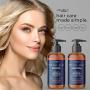 Aquableu Raw Apple Cider Vinegar Shampoo and Conditioner Set - Clarifying - Anti Frizz & Dandruff - Promotes Hair Growth - No Sulfate or Parabens - Safe for Color Treated Hair - Men & Woman 16oz