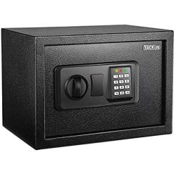TACKLIFE Safe Box 0.5 Cubic Feet Digital Lock Box with Instruction Light for Money Safe Cash Jewelry Passport Gun Security-HES25A