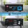 Compact Mini Stereo Power Amplifier - 2x15 Watt Portable Dual Channel Home Audio Speaker Receiver Box w/ RCA Cable L/R Input For CD Player, Tuner, MP3, For Amplified Speakers Sound System - Pyle PCA1