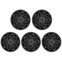 Mount Metal Plate 5 Pack, Universal Metal Disc Replacement with Strong Adhesive for Magnetic Cell Phone Car Mount GPS Holder 5 Round