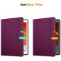 Fintie Folio Case for New iPad 8th Gen (2020) / 7th Generation (2019) 10.2 Inch - Multi-Angle Viewing Soft TPU Smart Stand Back Cover with Pocket, Pencil Holder, Auto Wake/Sleep, Purple